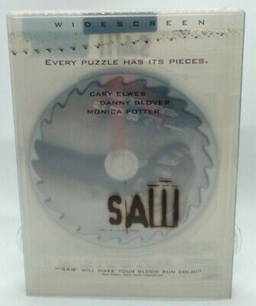 Saw (DVD, 2004, Widescreen) Cary Elwes Danny Glover Tobin Bell 31398165415 | eBay