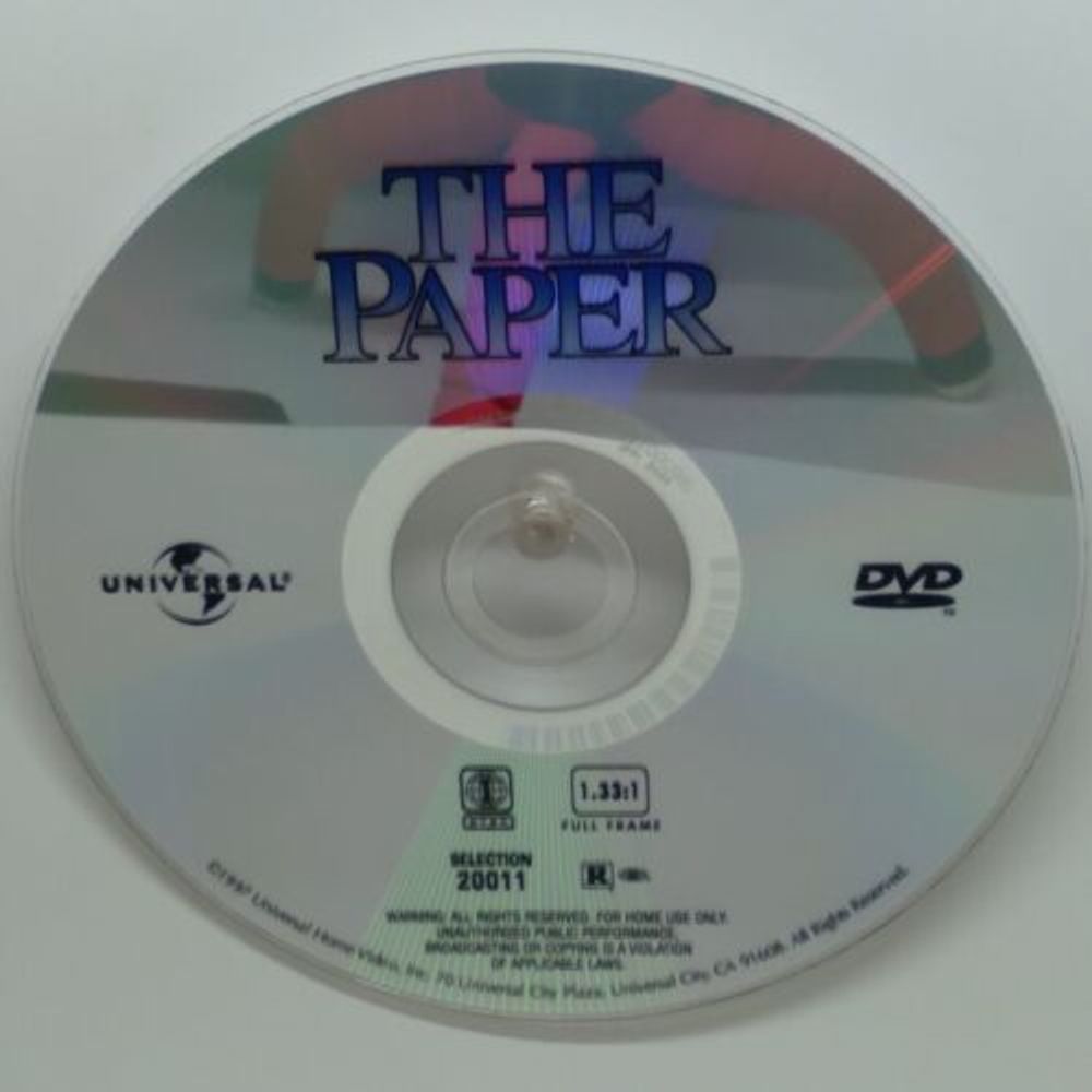 The Paper (DVD, 1994, Full Screen) DISC ONLY SHIPS FREE Michael Keaton 25192001123 | eBay