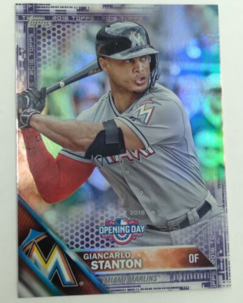 2016 Topps Opening Day Baseball Purple #OD-184 Giancarlo Stanton NEAR MINT  | eBay