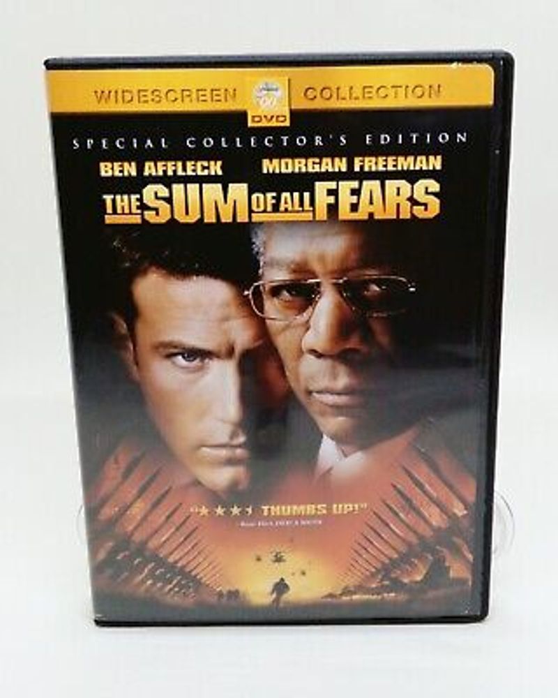 The Sum of All Fears (DVD, '02, Widescreen) Jack Ryan Morgan Freeman Ben Affleck 97363372240 | eBay