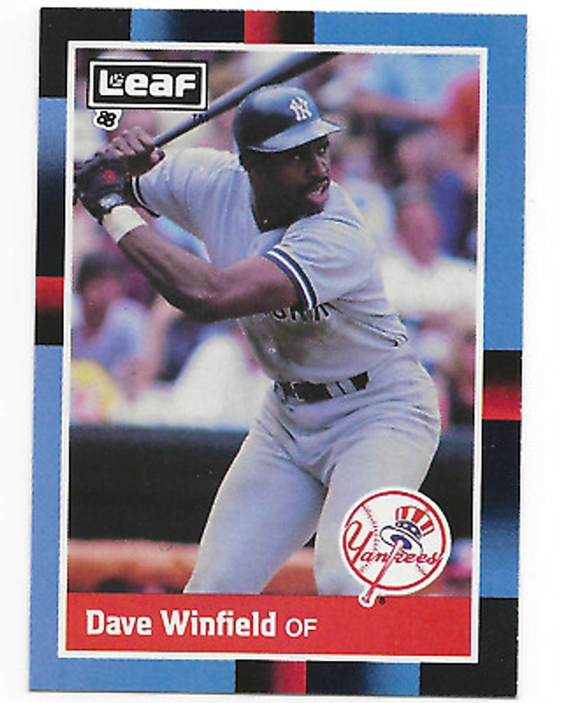 1988 Leaf Baseball #116 Dave Winfield EXCELLENT/NEAR MINT 116 New York Yankees  | eBay