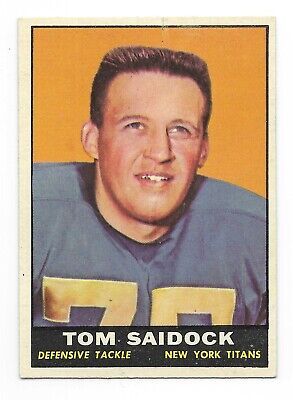 1961 Topps Football #155 Tom Saidock Good New York Titans 155  | eBay