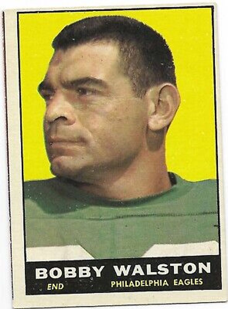 1961 Topps Football #98 Bobby Walston VG Philadelphia Eagles 98  | eBay