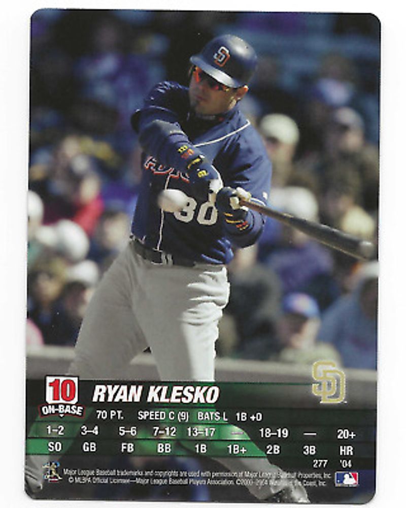 2004 MLB Showdown Baseball #277 Ryan Klesko EXCELLENT/NEAR MINT 277 Padres  | eBay