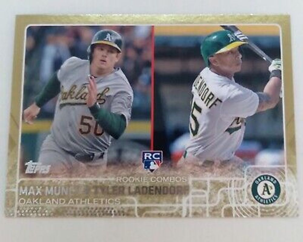 2015 Topps Update Gold #US54 Max Muncy RC / Tyler Ladendorf RC EX/NM 1835/2015  | eBay