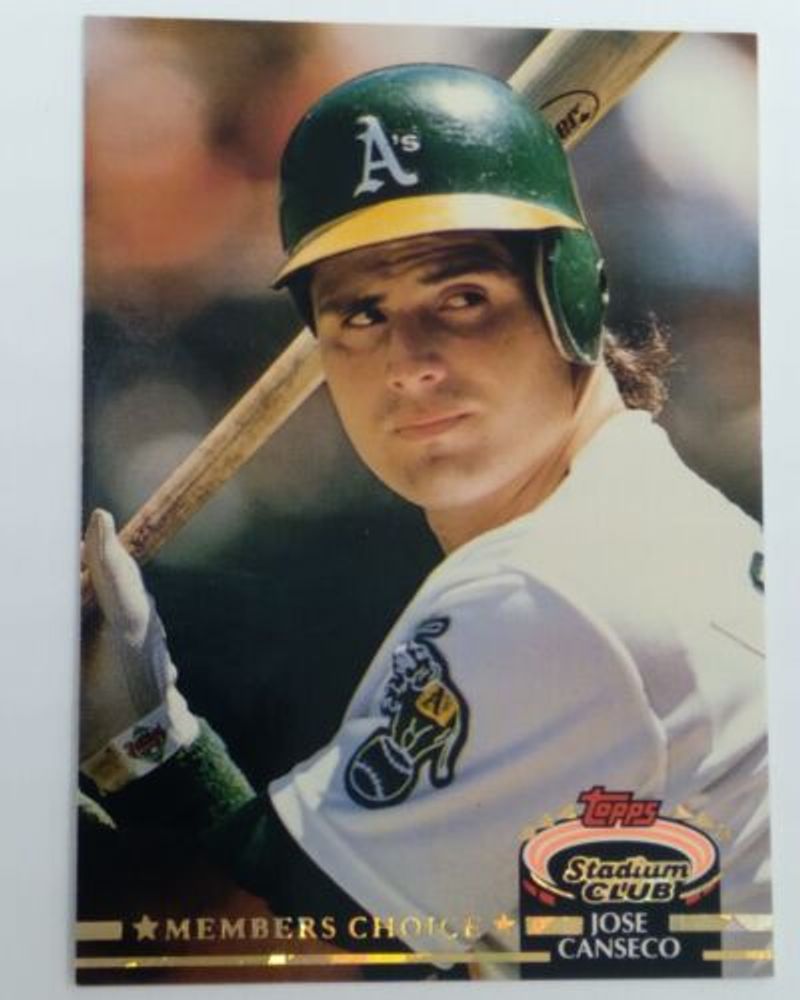 1992 Topps Stadium Club #370 Jose Canseco Members Choice UER EXCELLENT 370d "F"  | eBay