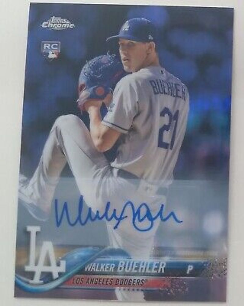 2018 Topps Chrome Update Baseball Autographs #HMT19 Walker Buehler RC EX/NM  | eBay