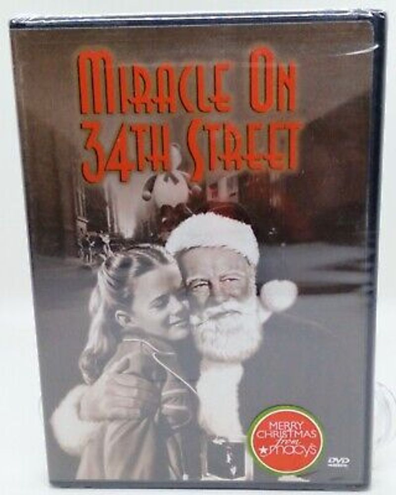 Miracle on 34th Street (DVD, 1947, FS) New & Sealed! Maureen O'Hara Natalie Wood  | eBay