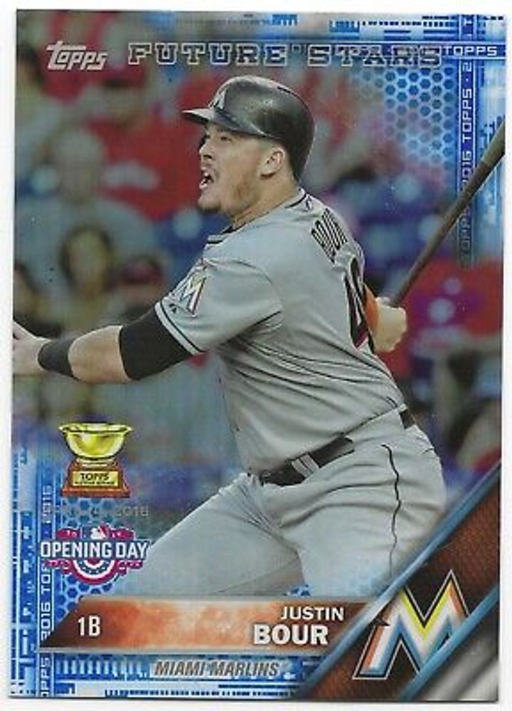 2016 Topps Opening Day Blue #181 Justin Bour NM #OD-181 #OD181 181 OD-181  | eBay