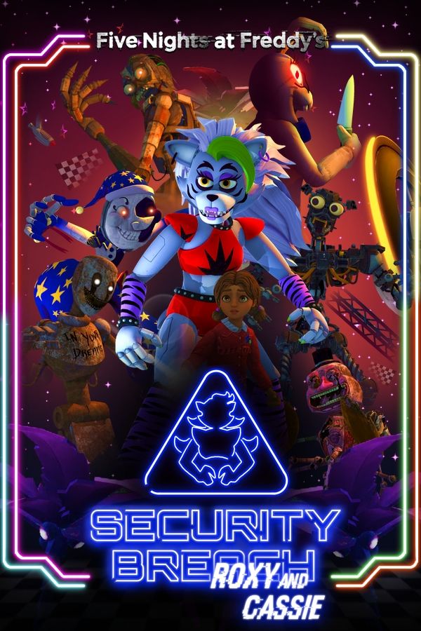 poster of my FNaF SB AU: Roxy and Cassie!