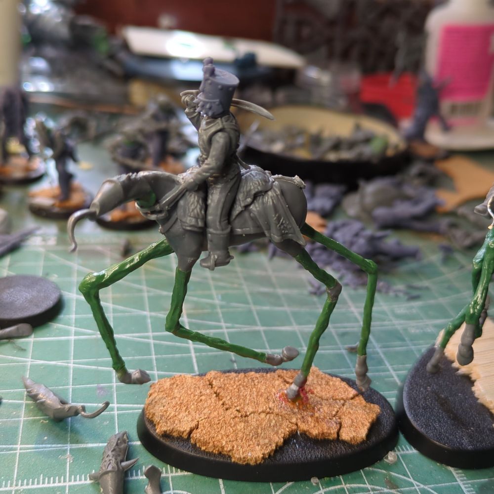 Hark! What was once a noble steed has been remade by scalpel and greenstuff into the hybrid abomination before you. Lo! How it lopes and twists its ungainly legs. What manner of beast is this?