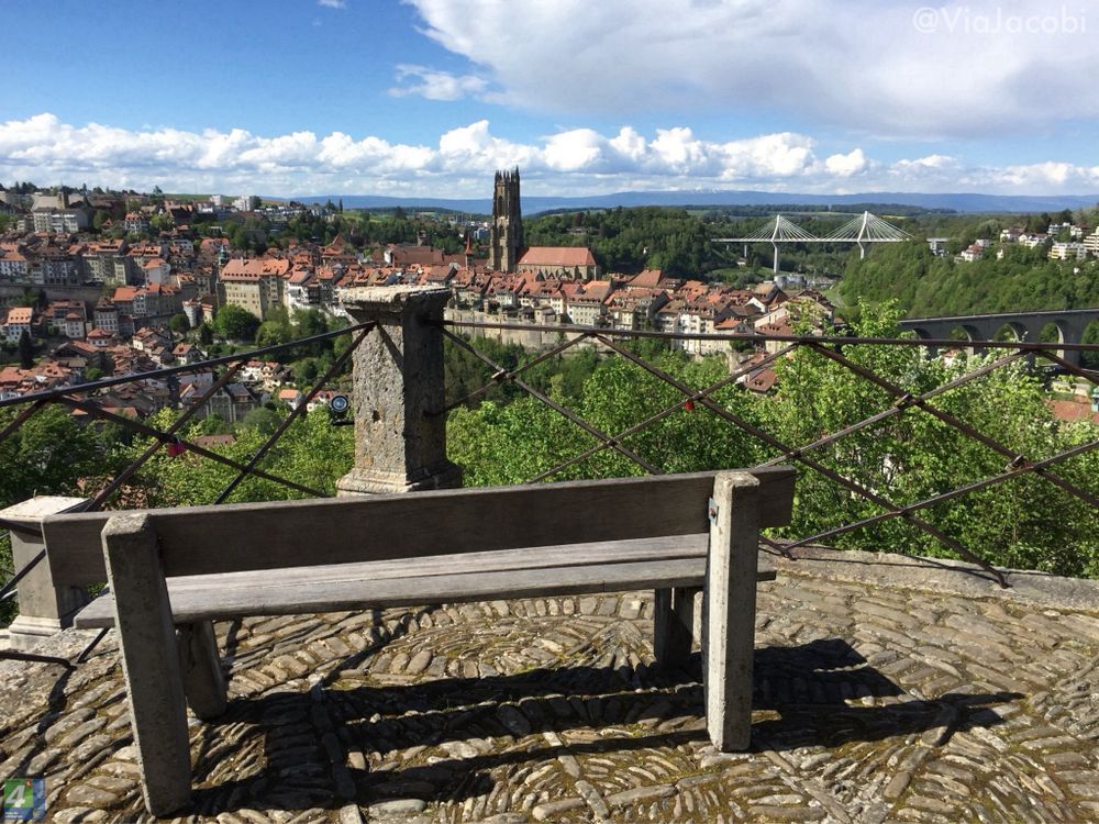 View of Fribourg from the Chapelle de Loretto, Fribourg, Switzerland, ViaJacobi