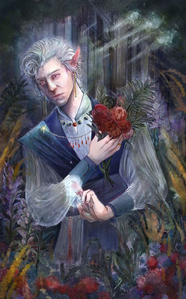 Fan art of Astarion from Baldur's Gate 3