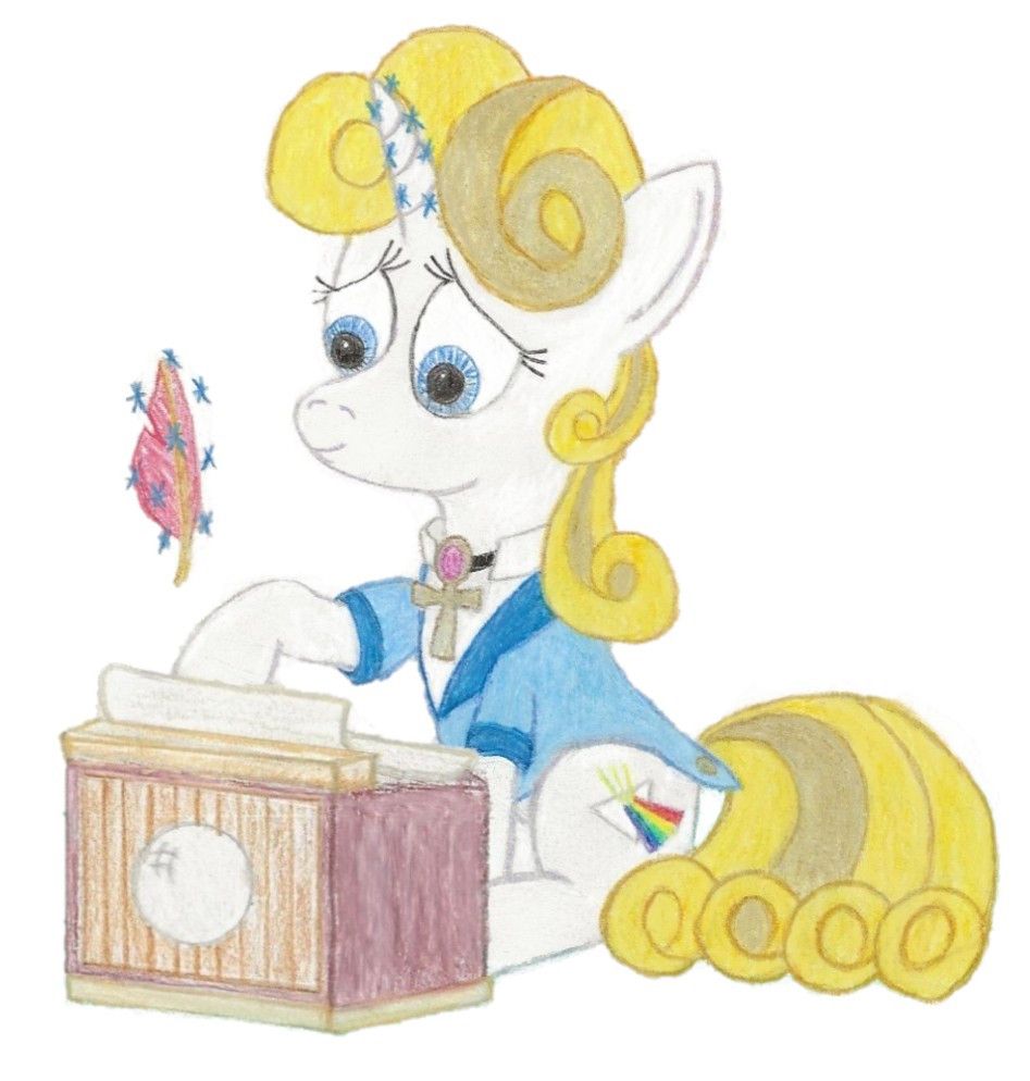 Guiding Light, a unicorn MLP OC by Opti