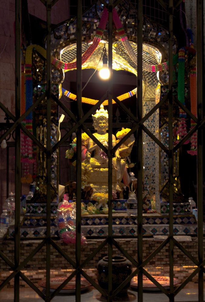 Buddha behind bars. 