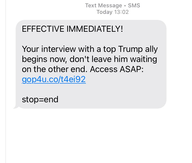 More MAGA lunacy in the text messages on my cellphone 