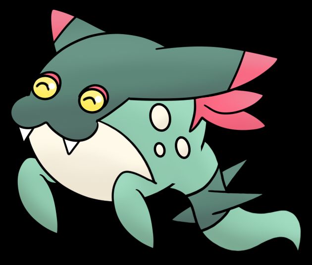 A Pokemon fusion of Spheal and Dreepy