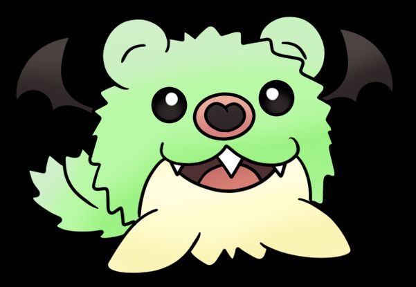 A Pokemon fusion of Spheal and Woobat