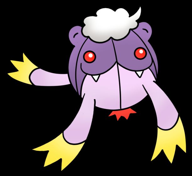 A Pokemon fusion of Spheal and Drifblim