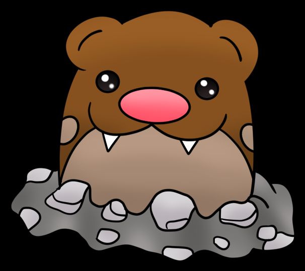 A Pokemon fusion of Spheal and Diglett