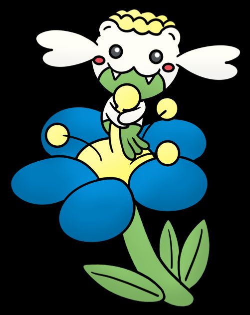A Pokemon fusion of Spheal and Flabebe
