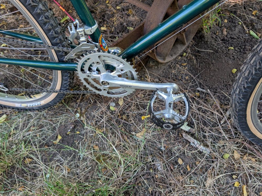 Pedal detail of restored bike