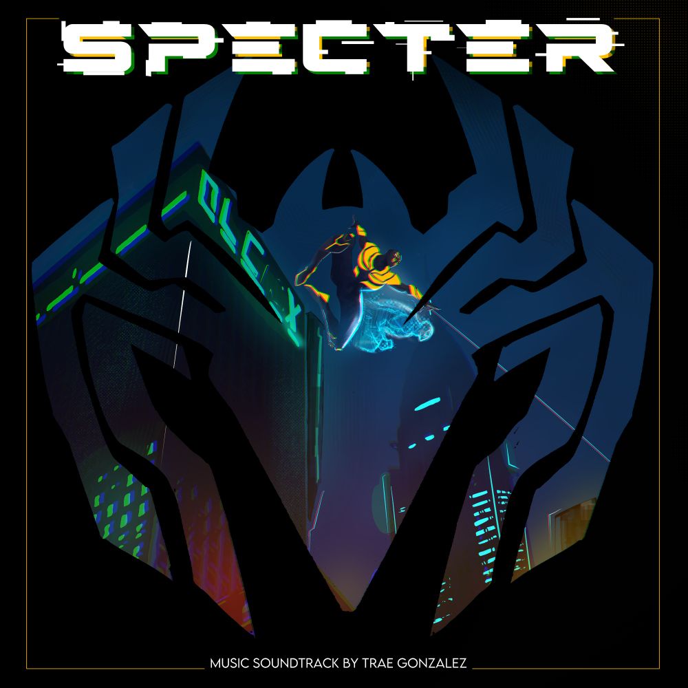 Specter, The Avenging Spider-Man, leaps from Alchemax to swing into the city with a clone deployed.