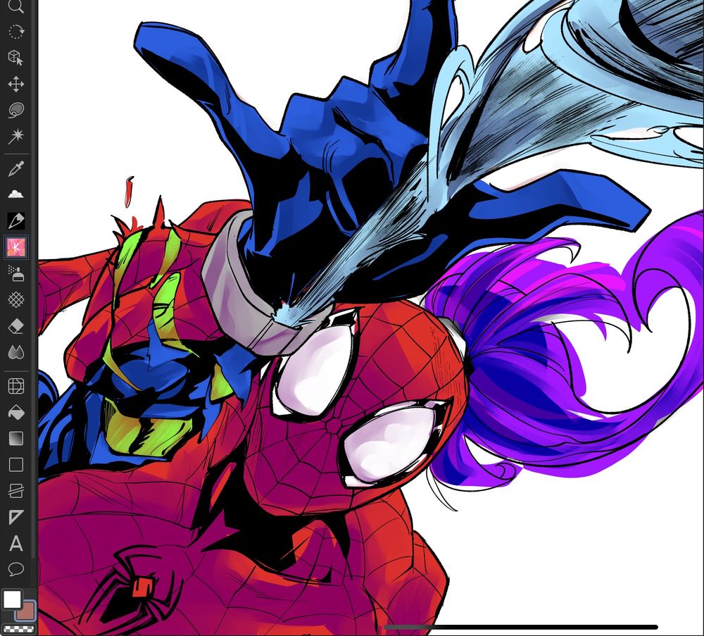 Thanks to a layer hack from a twitter post, I discovered a way to make color shading very impactful without washing them out through the multiply layer