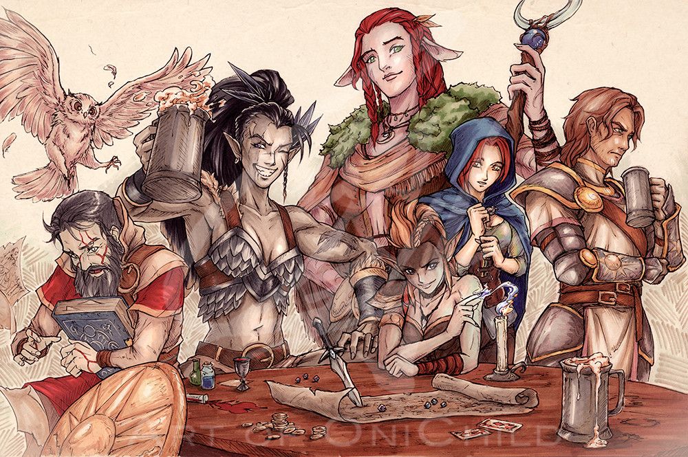 Full Illustration (Copic colors) - with add-ons, fan art