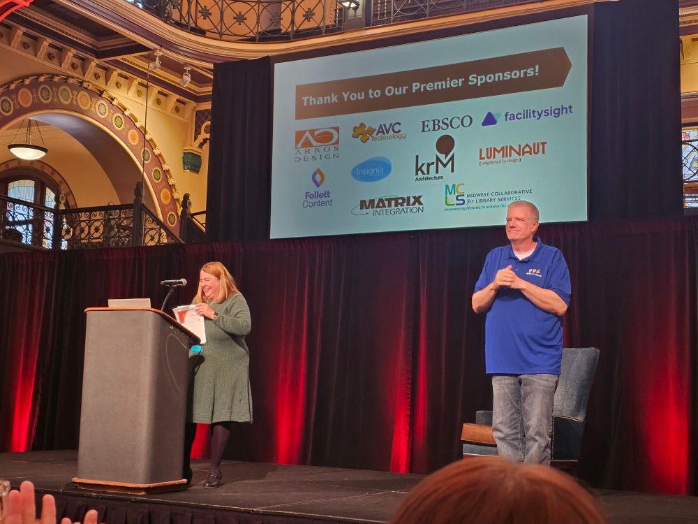 Julie thanks the sponsors