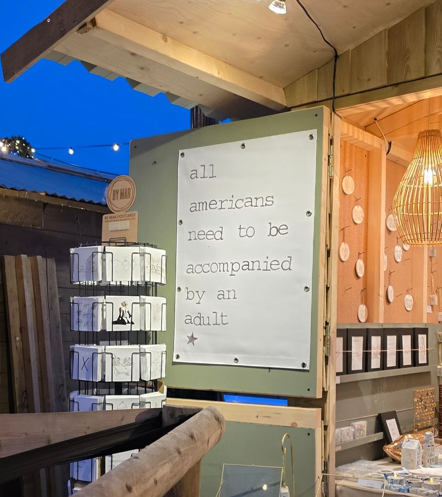 All Americans need to be accompanied by an adult. 