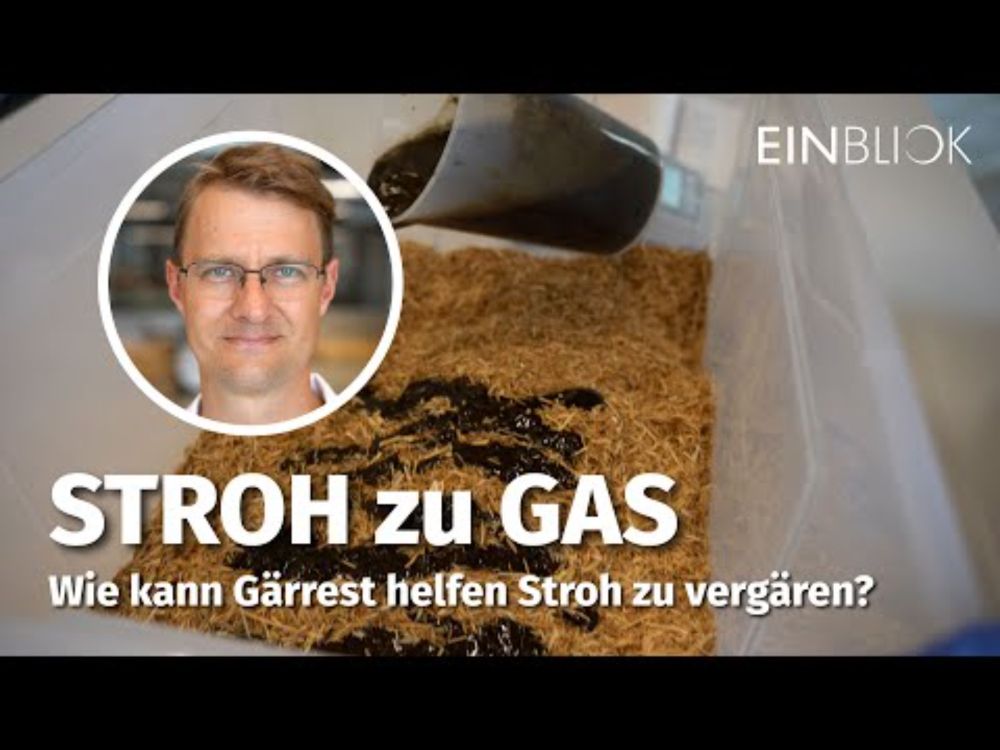 DBFZ Einblick: Stroh zu Gas – Wie kann Gärrest helfen, Stroh zu vergären?