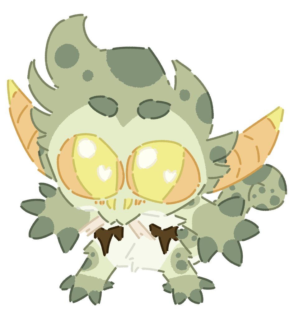 Dino, silly little guy drawing