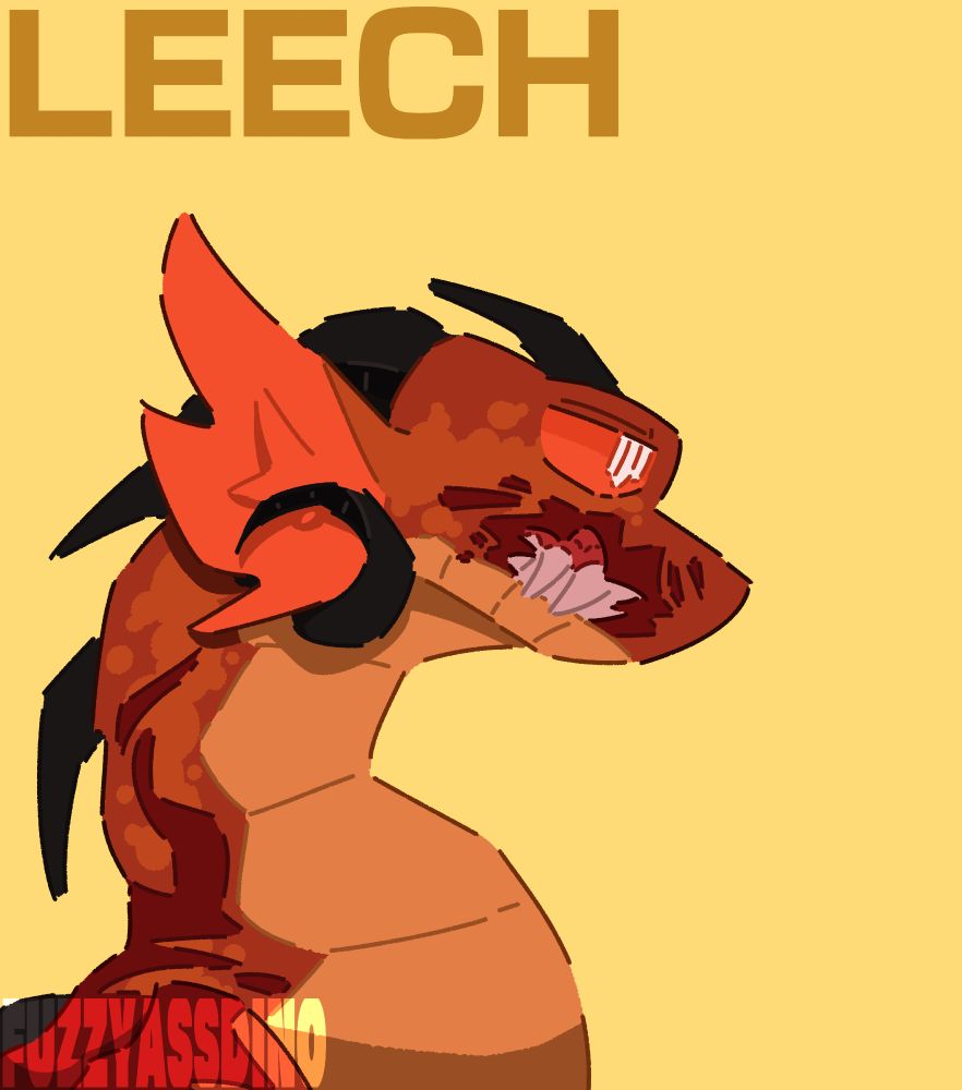 Leech headshot art. Rework/Redesign