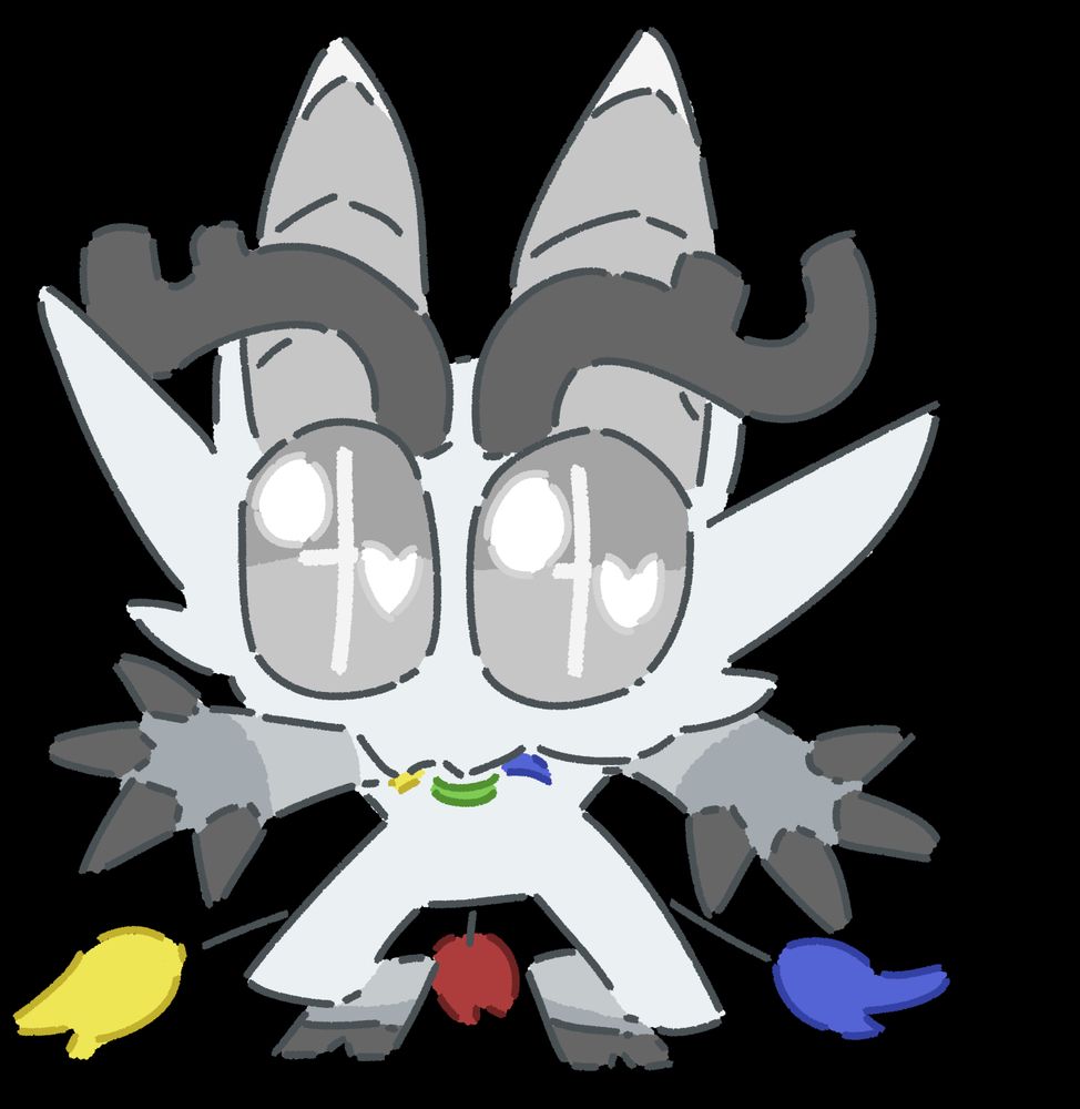 Paint, drawing, fursona/furry silly guy art