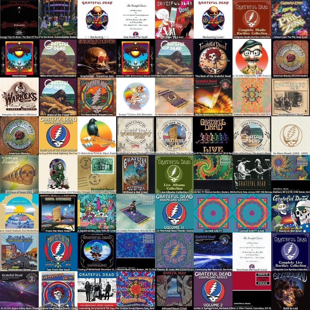 My collection of Grateful Dead albums 