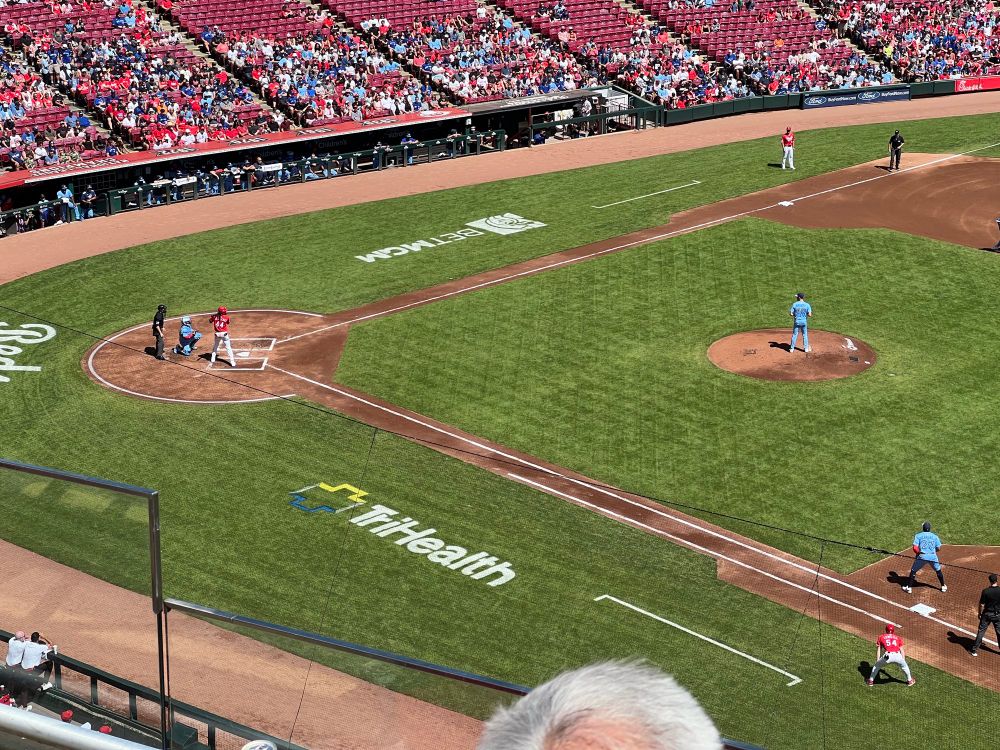 Photo of Elly de la Cruz at bat 