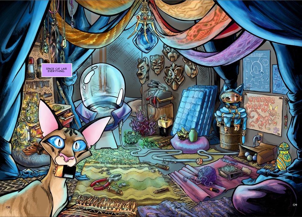 Periwinkle in his lair