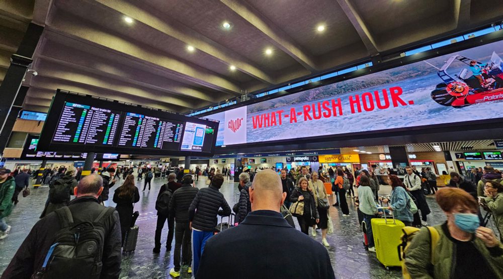 Euston station is turning off the MEGA SIZED advertising boards