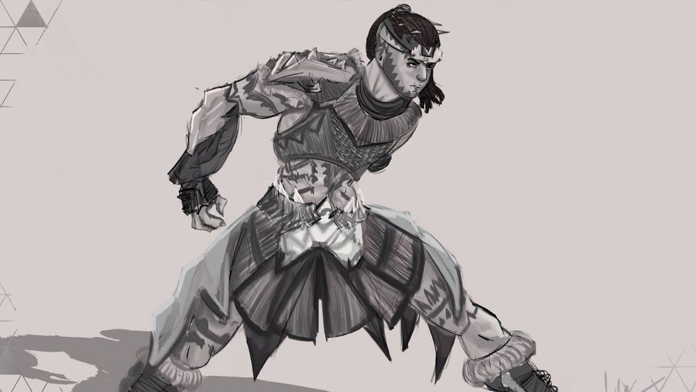 Fan art of Kotallo as he prepares himself to fight.