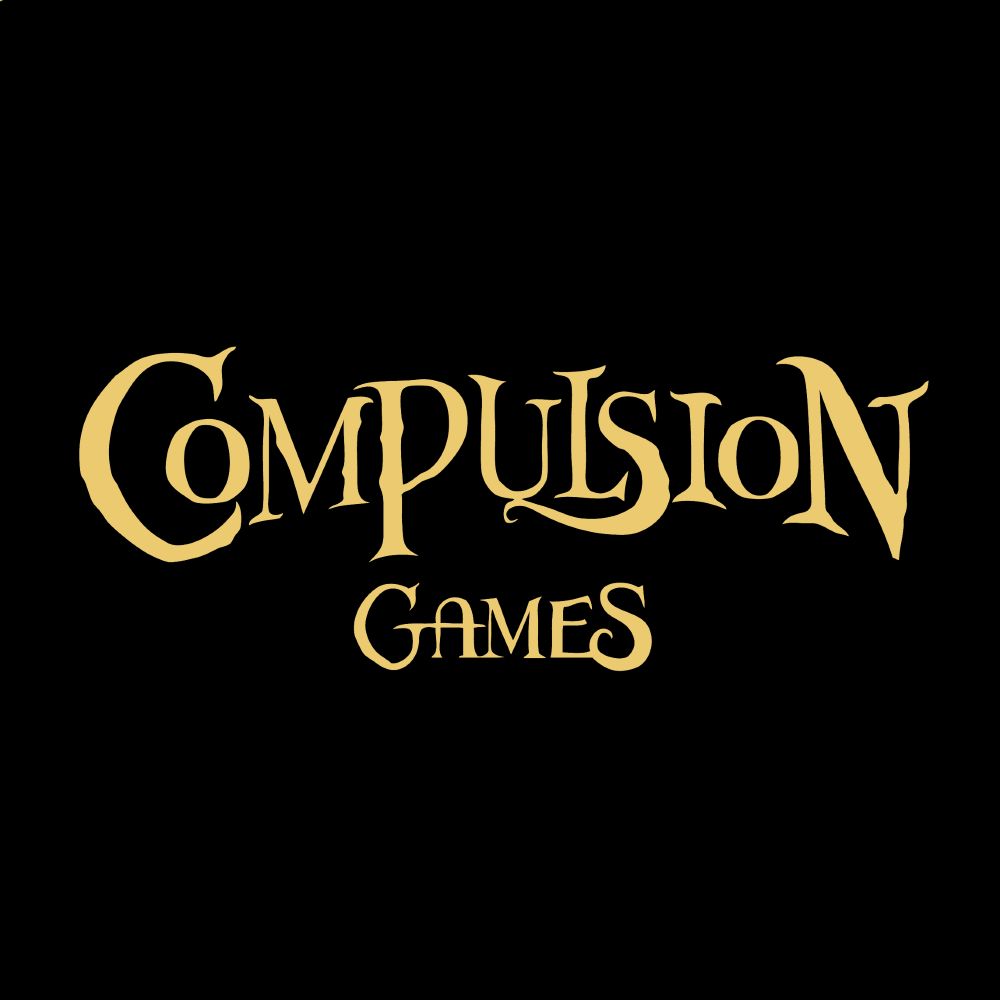 Compulsion Games gold logo on black background