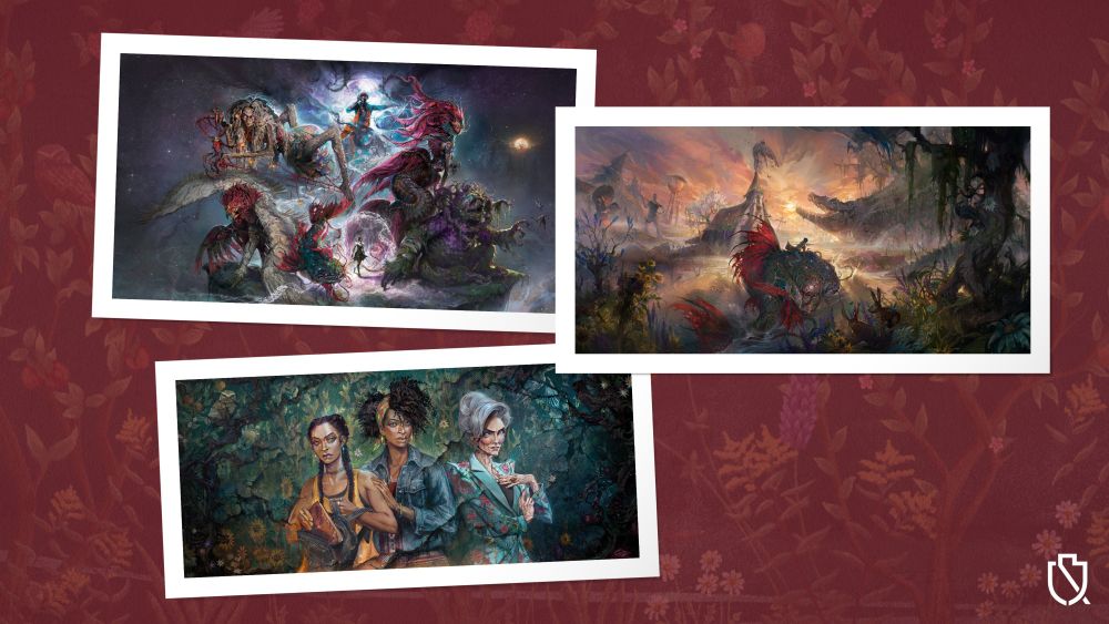 Promotional artwork for the three South of Midnight official fine art prints from Cook and Becker.