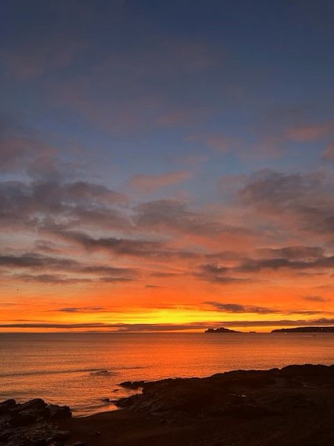 sunrise, portmarnock beach