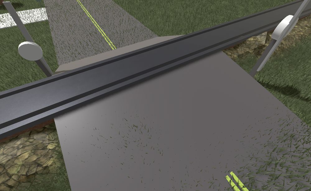 A ramp that connects to train tracks (WIP)