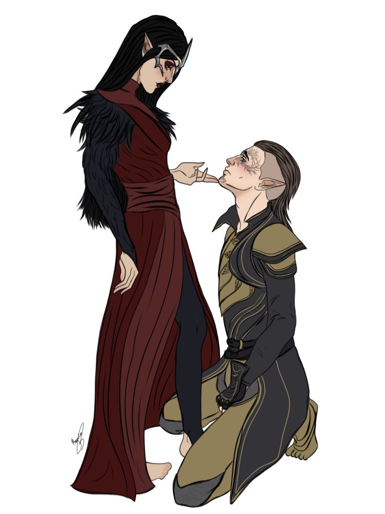 Solas and his tormentor, Mythal—he deserves f—king better.