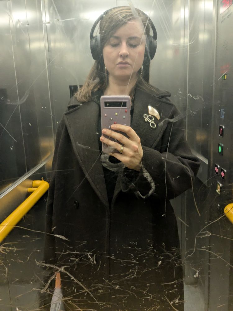 selfie of yer wan wearing brooches