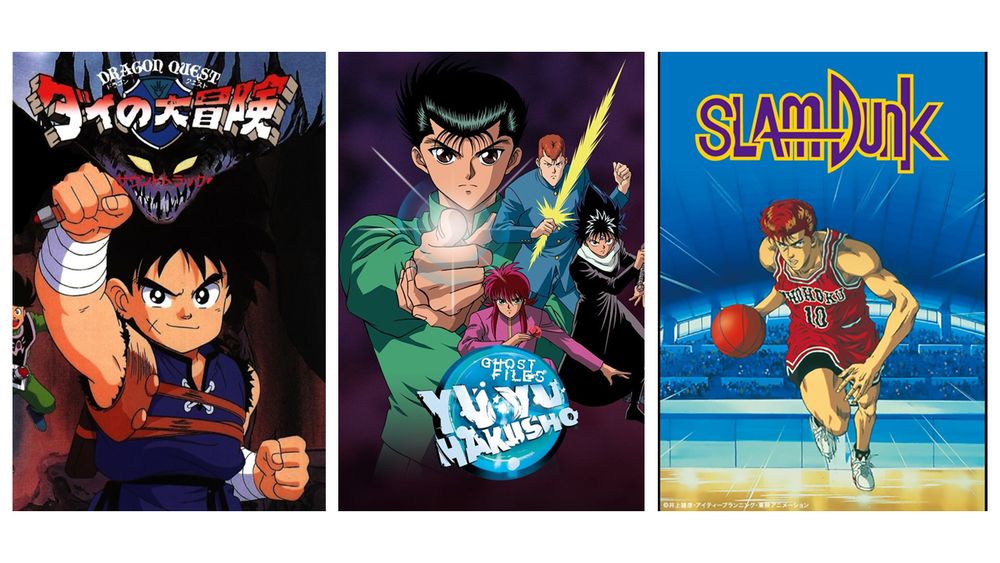 Dragon Quest: The Adventures of Dai, Yu Yu Hakusho, Slam Dunk