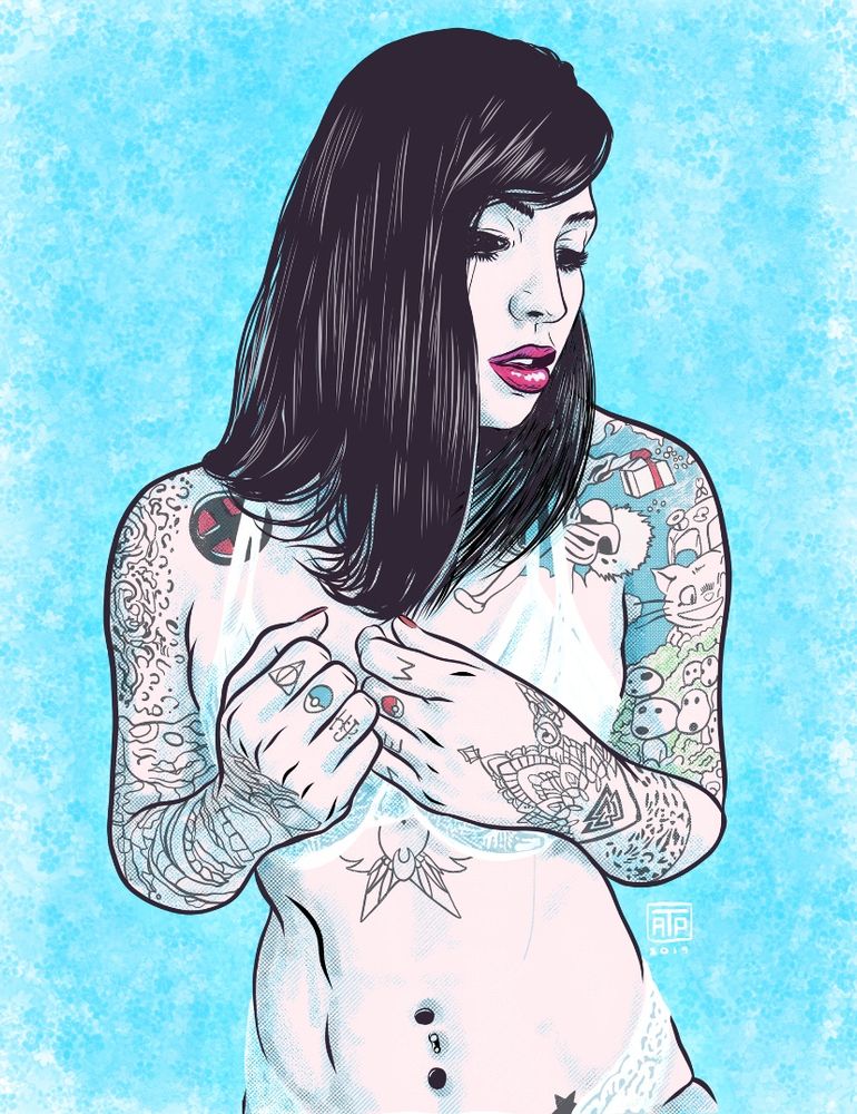 Illustration of Sailor Neko drawn by @angryf 

#tattoos
