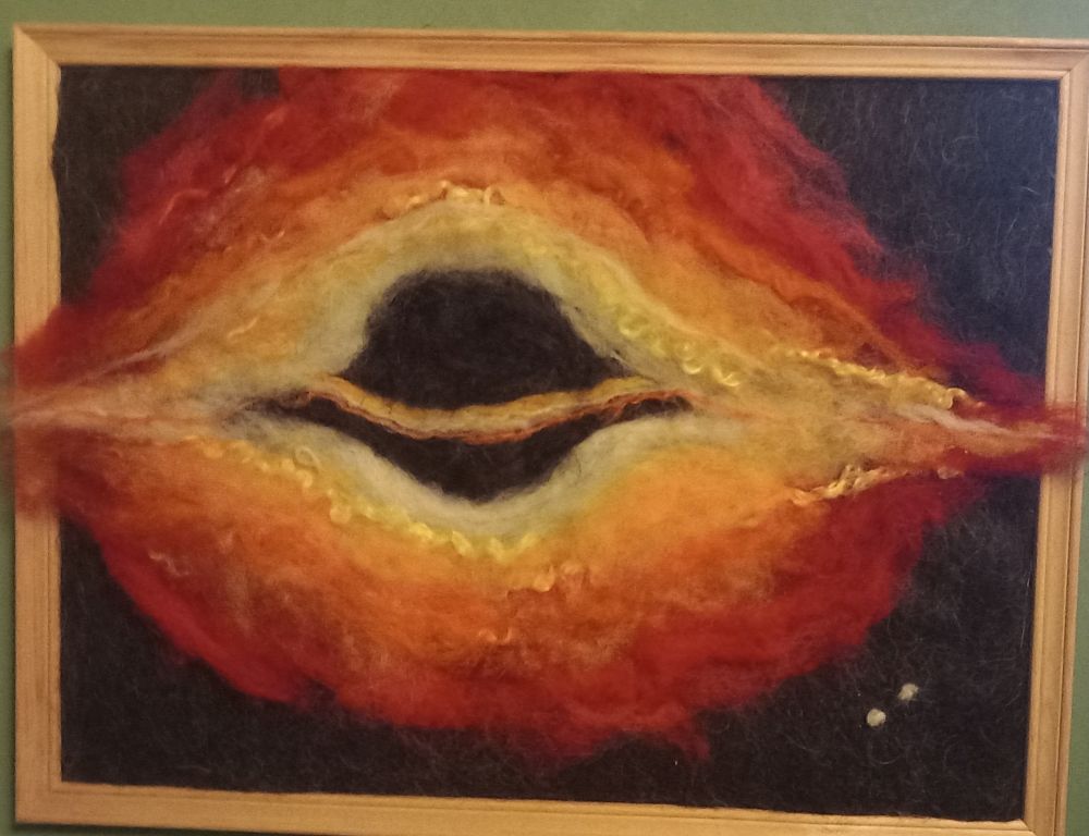 "Black hole" by my oldest child 
Photo taken by me 