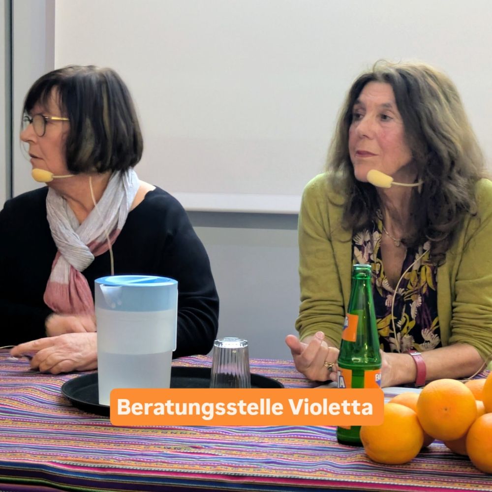 Die Beratungsstelle Violetta erzählte aus der Praxis. Es konnten Fragen gestellt werden. 